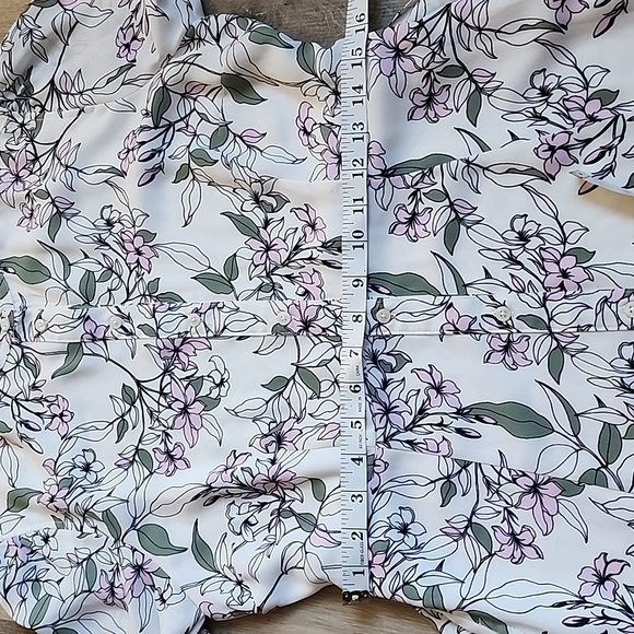 Floral  Dress in White and Purple - Picture 7 of 16